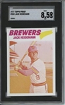 1977 Topps #553 Jack Heidmann 9 card progressive proof.